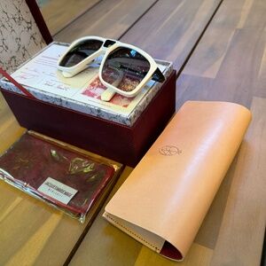 ✧ Jacques Marie Mage Savoy Matte White 26/50 Glasses Excellent Condition